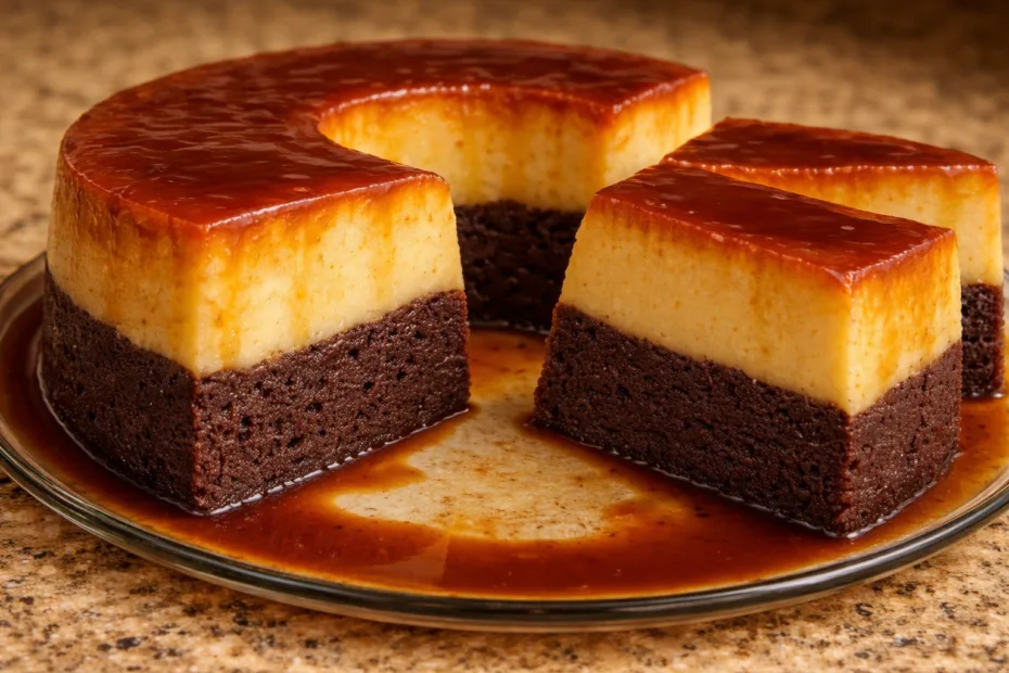 Bizcocho de Flan: Dos Delicias en Una Sola Receta Increíble